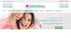 Desktop Screenshot of brightsmiledesign.com